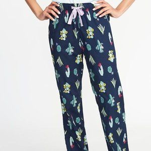 Old Navy Poplin Cactus Print Pajama 